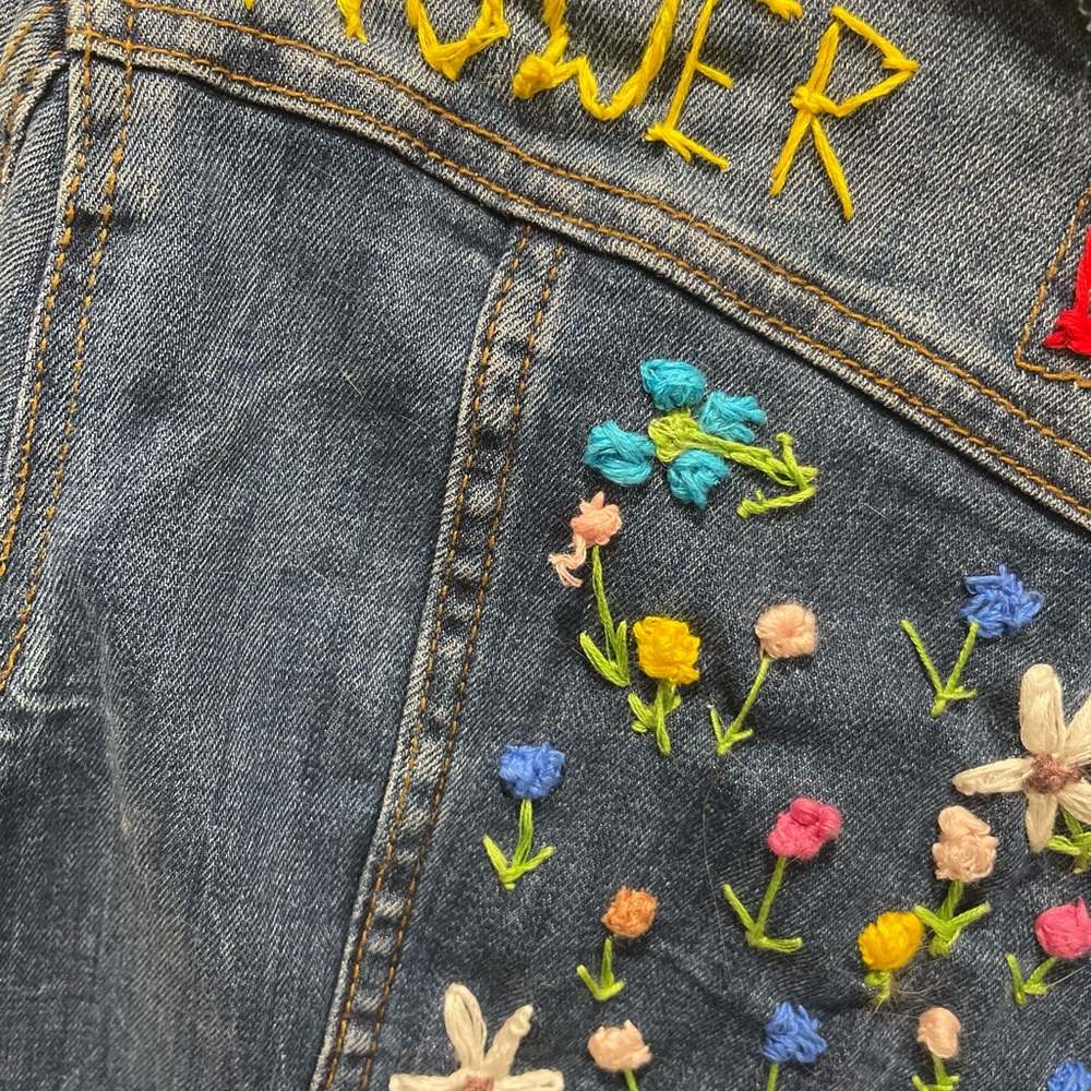 Personalized Distressed Denim Jacket - image 5